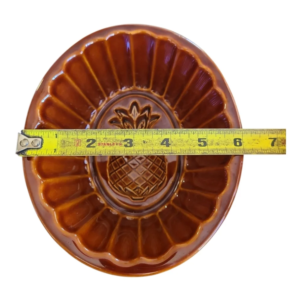 Glazed Ceramic Pottery Pineapple Bowl, Williams Sonoma Decorative Bowl / Mold
